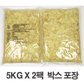 초절임 백초생강편 업소용 10KG, 2개, 5kg