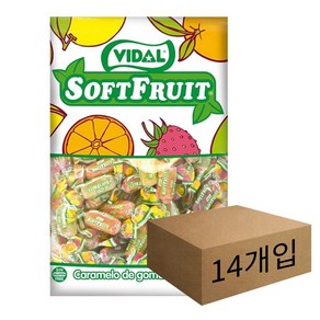 Vidal Soft Fuit Jelly, 14개, 80g