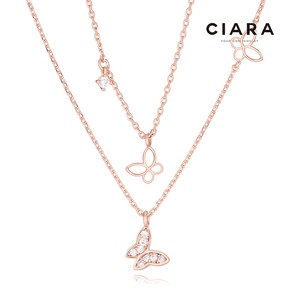 CIARA 14K Cesena 샤이닝버터플라이 목걸이(GoldPlated)