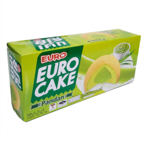 태국 유로 판단 케이크 EURO CAKE PANDAN, 1개, 144g