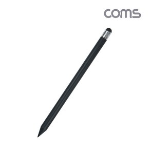 Coms IH131 Coms 터치펜원형연필15cm black 스타일러스 스마트폰화면터치 펜슬형, 1개