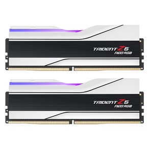 G.SKILL DDR5 6000 CL30 TRIDENT Z5 NEO RGB 화이트 패키지 32GB(16Gx2), 2개