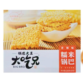 따츠슝 꿔바 향라맛 260g 누룽지 스낵 향라맛 궈바 중국 누룽지 향라 누룽지, 5개