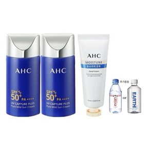 AHC UV 캡처플러스 퓨어마일드 선크림 50mlX2개 + AHC 핸드크림 75ml, 2개