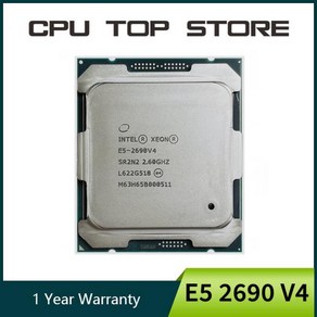 인텔 E5 2690 V4 2690V4 2.6GHz 14 코어 135W 14nm LGA 2011 3 CPU 프로세서, 한개옵션1