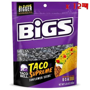 BIGS 빅스 타코벨 해바라기씨 152g 12팩, 12개