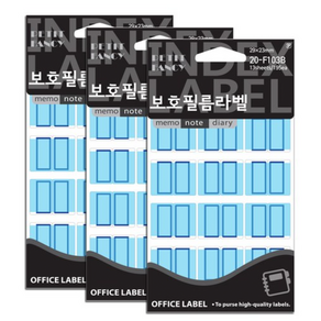 쁘띠팬시 보호필름라벨 견출지 20-F103B 13p, 3개