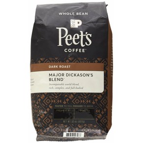 Peets Coffee Major Dickason's Blend Whole Bean 피츠 커피 메이저 딕커슨 블렌드 다크 로스트 홀빈 907g