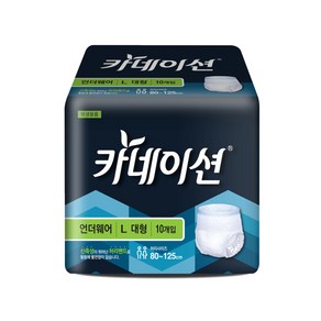 카네이션 남여공용 성인기저귀 언더웨어 L, 대형, 10개입, 8개