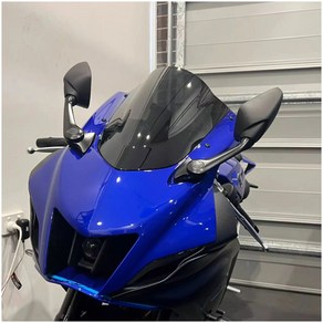 오토바이 더블 버블 윈드 스크린 야마하 YZF600 R6 R7 2017 2018 2019 2020 2021 2022 yzfr6 r7