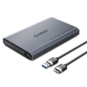 오리코 알루미늄 합금 2.5형 SSD 외장하드케이스 DD25, USB-A, 1개