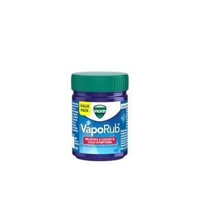 Vicks Vapoub 감기 기침 코 막힘 두통 몸살 근육 경직 및 호흡 곤란 완화, 1개, 25g