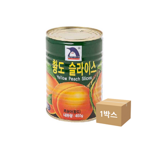 펭귄 황도 슬라이스, 400g, 24개