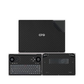 사전 절단 스크래치 방지 비닐 스티커 GPD Win mini용 스킨 보호대 7 인치, [01] GPD WIN MINI, [03] Cabon Black, 1개