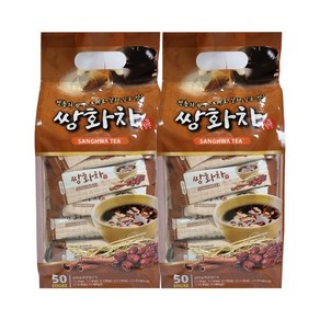 지노 쌍화차 50T x 2개 (100T) 일회용 스틱 전통차 건강차, 15g, 50개입