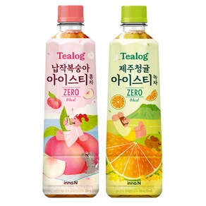 골든싸이]HK_티로그아이스티500ml 2종 12개 청귤6개 복숭아6개