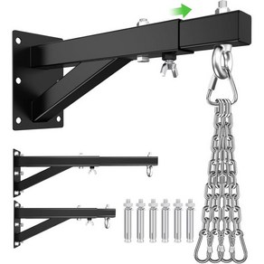 이플 헤비백 마운트 복싱 및 무에타이 훈련용 조절식 펀칭백 벽 브래킷 홈짐 MMA용 헤비듀티 500파운드 복싱백 행거 가방 걸이용 홀더 스탠드