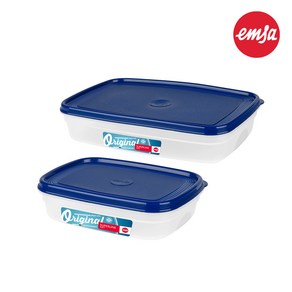 [공식수입] 엠사 슈퍼라인 사각찬통 2P세트 (1.0L 2.5L), 2개
