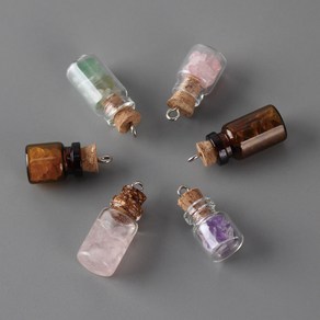 포포라운지 아로마 코르크 공병 오일 테라피 화장품 용기 케이스, 1.5ml, 1개, 투명