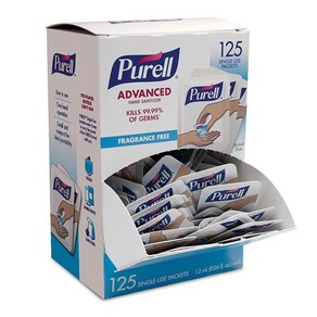 [핫 세일] 미국 정품! PURELL 퓨렐 일회용 손 소독제 125개입