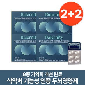 밸러니티 9종기능성 두뇌영양제 기억력 인지력개선 포스파티딜세린 은행잎추출물 징코