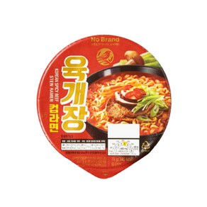 노브랜드 육개장컵라면79g, 10개