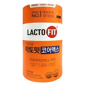 종근당 락토핏 코어맥스 60포 1통 2개월분 락토핏 생유산균 프로바이오틱스, 1개