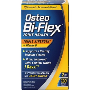 [미국]Osteo Bi-Flex Tiple Stength with Vitamin D오스테오 글루코사민 콘드로이틴, 1개, 80정