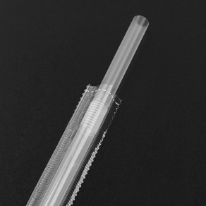 자바라빨대(투명개별)21cm, 1개, 500개
