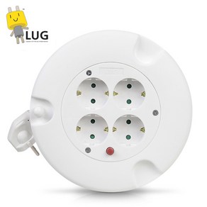 러그박스 4구 5M 전기릴선 멀티탭 화이트LUG-5MWH-1.0, 1개, 화이트
