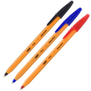 천지몰 볼펜 적색 0.7MM 12자루 1각 BIC 오렌지 파인, 1개, 1