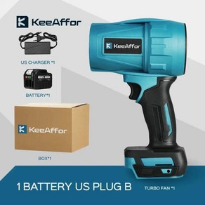 무선 송풍기 블로워 KEEAFFOR 200 메터초 브러시리스 터보 제트 팬 2000W 전기, 1 BATTERY 888VF, 1개