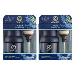 불스원 그라스 디퓨져블루 100ml 차량용방향제, 블루아쿠아, 2개