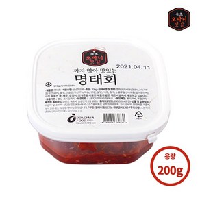 [오마니젓갈] 속초 수제젓갈 오마니 명태회 200g, 1개