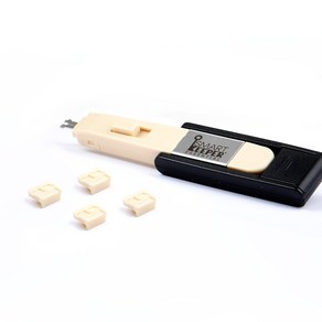 [스마트키퍼] Mini USB-B 포트락 4 USB포트 잠금장치  Mini-B 포트보안  USB보안  Mini USB, Mini USB-B 포트락 4개 + 미니용 키 1개, 베이지(BG), 1개