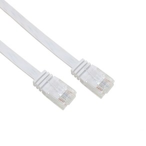 랜스타 CAT.6 UTP 평면 랜케이블 화이트 2M LS-F6UTPD-2MW, 1개