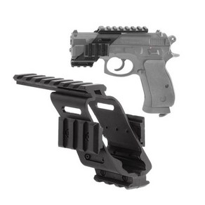 스코프 마운트 범용 전술 권총 시력 picatinny rail laser light polymer base mount for g17 5.56 1911 p22 사냥 슈팅