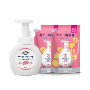 아이깨끗해 레몬(용기1+리필x2개), 650ml, 1개