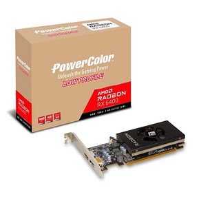 PoweColo 레드 Dagon AMD Radeon RX 550 4GB GDDR5 로우 프로파일 그래픽 카드 109871, 6400 Low Pofile