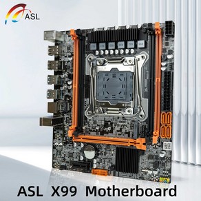 X99 키트 허브렉 Xeon 마더보드 E5 지지대 LGA 2689 V4 2673 2650 CPU 8G 2400 RAM SATA 마더보드 서버, 1개