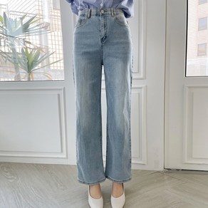 [루시다] 콜린드 워싱 와이드 데님 팬츠