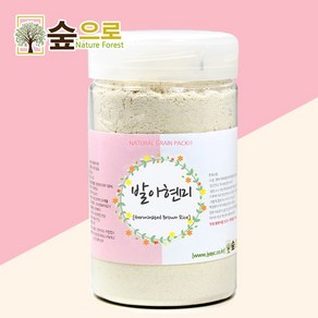 숲으로허브 천연곡물팩 발아현미가루 통 140g, 1개, 1개입