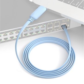 호환 USB 시스코 콘솔케이블 라우터 스위치 윈도우 12피트 USB-RJ45, 1개