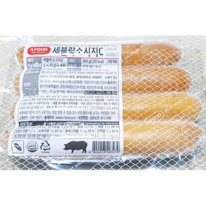 에쓰푸드 세 블락 소시지 400g x20업소용 식자재 식당용 단체 급식용 식재료 대용량, 20개