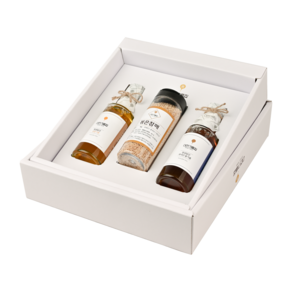 60년전통 대전기름집 저온압착 국산 참기름 들기름 선물세트 답례품, 1세트, 180ml