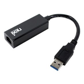 넥시 USB3.0 기가비트 유선 랜카드 노트북용, 블랙 NX 351, 1개