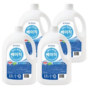 인블리스 베이직 세탁세제 2.5L x4개 액체세제 일반용 드럼용 세제, 4개