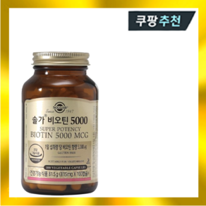 솔가 비오틴 5000 815mg x 100캡슐 에너지, 100정, 1개