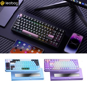 [cy] LEOBOG Hi86 무선 CNC알루미늄 기계식 게이밍 키보드 3모드 86키75%배열 전키핫스왑 RGB Gasket 레오보그 시리즈신상