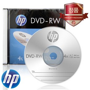 HP DVD-RW 1P 슬림케이스 10장 4배속 4.7GB 120분, 1개